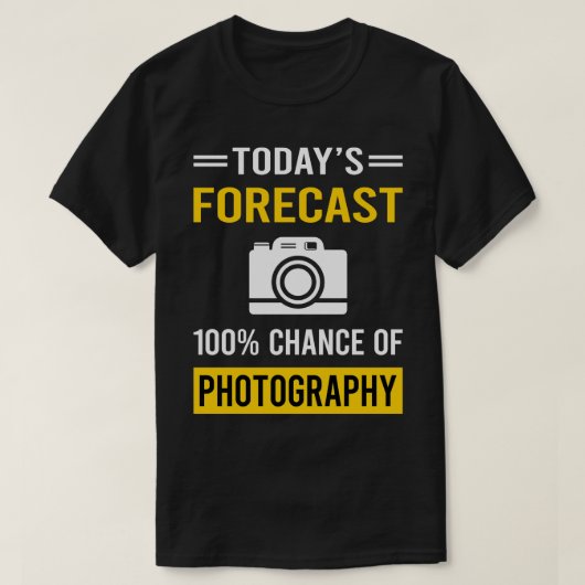 Today Forecast Photographer Camera Tシャツ (デザイン正面)