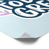 Today Great | Minimalist Inspirational Wall Art ポスター (角)