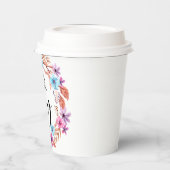 Today I choose Joy Inspirational Quote Pink Floral 紙コップ (左)