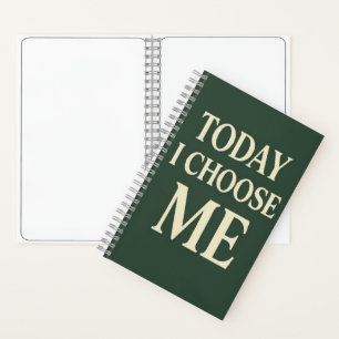 Today I Choose Me – シンプルなセルフケアジャーナル ノートブック