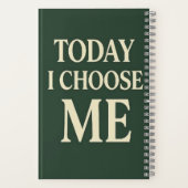 Today I Choose Me – Minimalist Self-Care Journal ノートブック (裏面)
