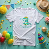 Today I turn 3 years old ベビーTシャツ