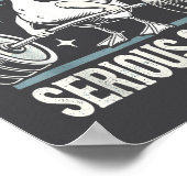 Today I'm A Serious Goose Funny Lifting Weights Gy ポスター (角)