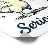 Today I'm A Serious Goose Funny Lifting Weights Gy ポスター (角)