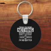 Today I'm Doing Nothing - Funny Lazy People Christ キーホルダー (正面)