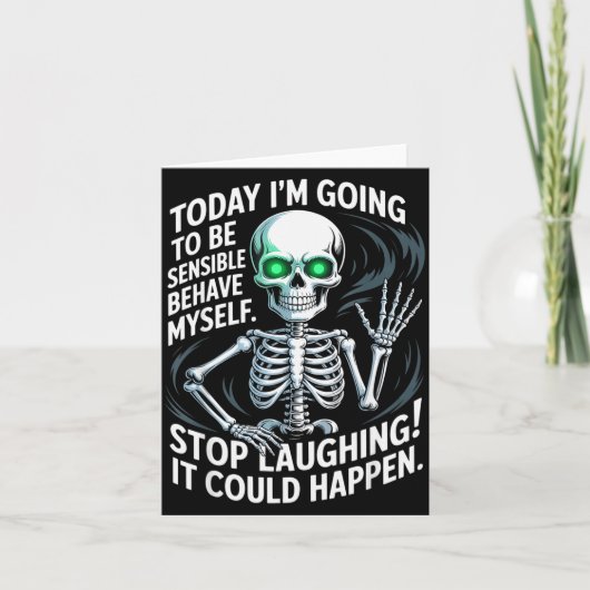 Today I'm Going To Be Sensible And Behave Myself S カード (正面)