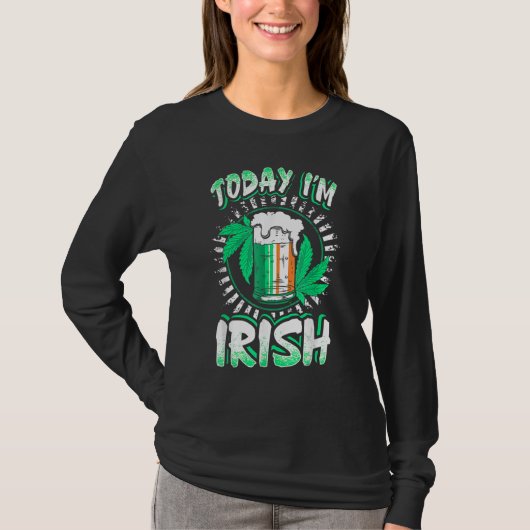 Today Im Irish Shamrock Flag St Patricks Day Tシャツ (正面)