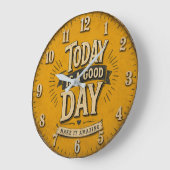 Today Is a Good Day ラージ壁時計 (傾斜)