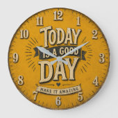 Today Is a Good Day ラージ壁時計 (正面)