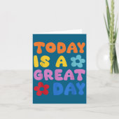 Today Is A Great Day Motivational Quotes Optimisti カード (正面)