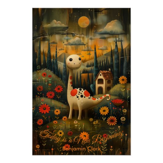 Today is a New Beginning - Póster Inspirador. ポスター (正面)