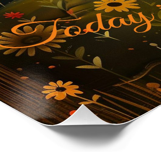 Today is a New Beginning - Póster Inspirador. ポスター (コーナー)