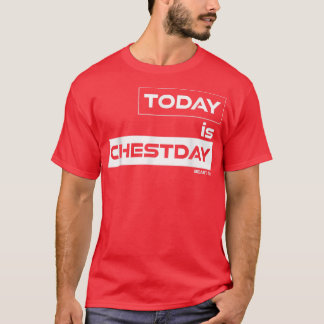 Today is Chestday Beast On Gym Motivation Fitness  Tシャツ