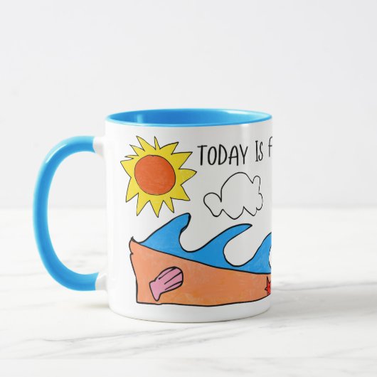 "Today is for Chillin" Mug マグカップ (左)