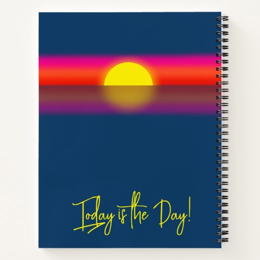 Today is the Day Sunrise Affirmation ノートブック (裏面)