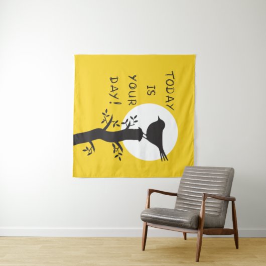 Today is your day - inspirational hand drawn quote タペストリー (インサイチュ(横))