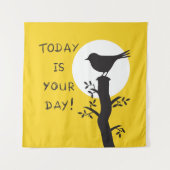 Today is your day - inspirational hand drawn quote タペストリー (正面)