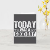 Today Was A Good Day Motivational Insring Quote  カード (黄色い花)