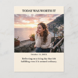 Today was Worth it Custom Photo Postcard ポストカード