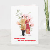 Today We Are Together folded invitation card カード (正面)