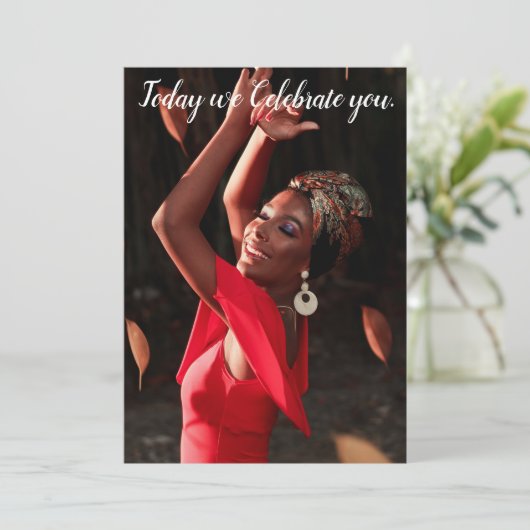 Today we Celebrate You! Greeting Card カード (スタンド正面)