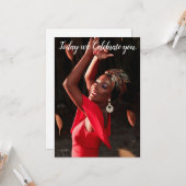 Today we Celebrate You! Greeting Card カード (正面/裏面インサイチュ)