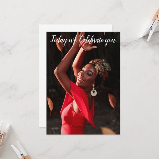 Today we Celebrate You! Greeting Card カード (正面/裏面インサイチュ)