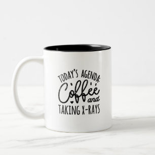 TodaysアジェンダコーヒーとX線の撮影 ツートーンマグカップ