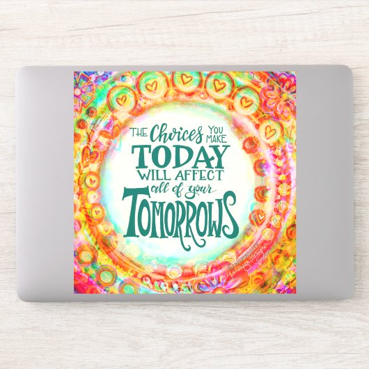 TODAY's CHOICESの勇気付けられるインスピレーションかわいらし シール (コンピューター)