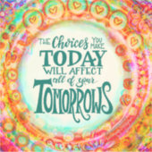 TODAY's CHOICESの勇気付けられるインスピレーションかわいらし シール (正面)