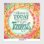 TODAY's CHOICESの勇気付けられるインスピレーションかわいらし シール (シート)