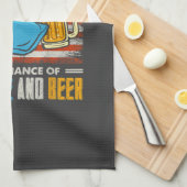 Today's Forecast Cornhole And Beer  キッチンタオル (四つ折り)