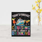 Todays Forecast Cruising With A Chance Of Drinking カード (黄色い花)