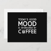 Today's Good Mood is sponsored by Coffee ポストカード (正面/裏面)