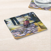 Today's Menu, Harver Island(今日のメニュー、ハーバーアイランド) スクエアペーパーコースター (アングル)