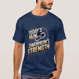TODAY'S PAIN TOMORROW'S STRENGTH Motivational D-01 Tシャツ