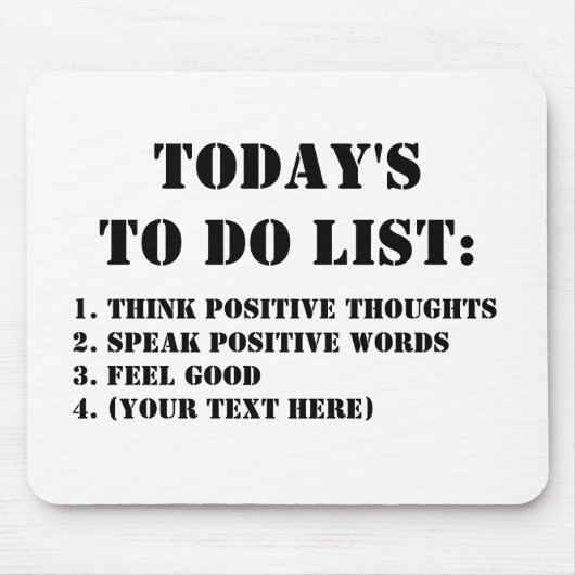 Today's To Doリスト：マウスパッド マウスパッド (正面)