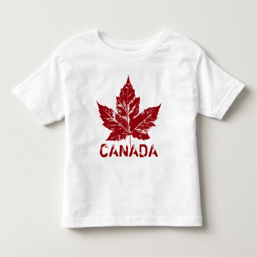 Toddlerクール Canada Tシャツレトロお土産 トドラーTシャツ (正面)
