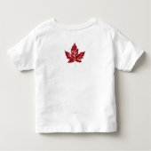 Toddlerクール Canada Tシャツレトロお土産 トドラーTシャツ (裏面)