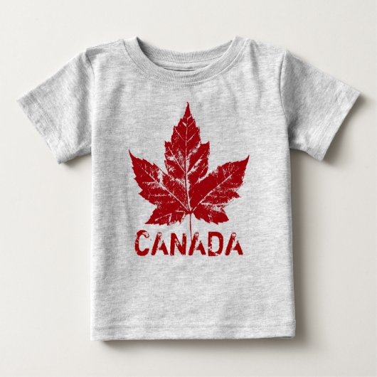 Toddlerクール Canada Tシャツレトロお土産 ベビーTシャツ (正面)