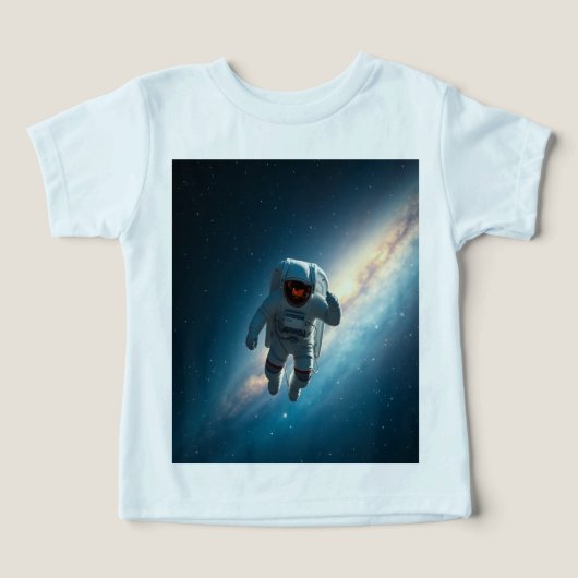 Toddler & Baby Astronaut Space Galaxy T-Shirt (デザイン正面)