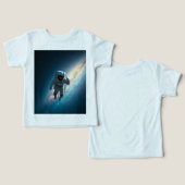 Toddler & Baby Astronaut Space Galaxy T-Shirt (デザイン正面&裏面)