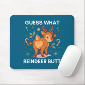 Toddler Christmas Ugly Sweater Guess What Reindeer マウスパッド (マウス)