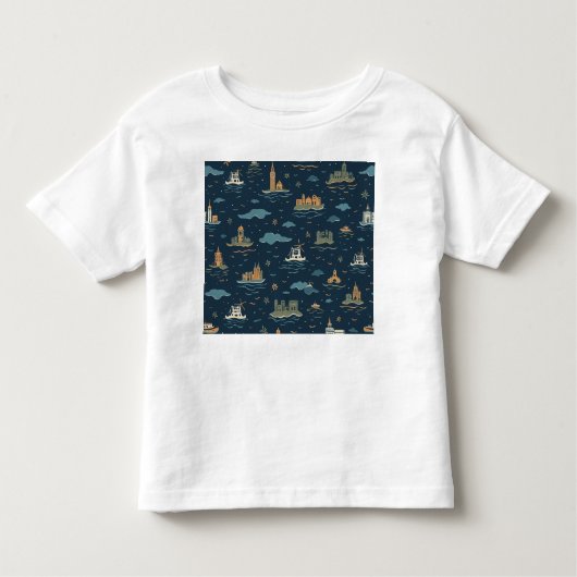 Toddler Clothes With Travel Design トドラーTシャツ (正面)