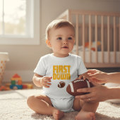 Toddler Football First Birthday 'First Down' Tee ベビーTシャツ
