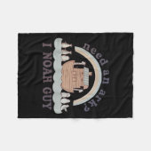 Toddler Need An Ark I A Noah Guy Funny Christian K フリースブランケット (正面(横))