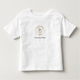 Toddler Shirt – ブラック – カスタム文字（ロゴを追加） トドラーTシャツ