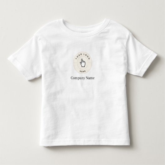 Toddler Shirt – ブラック – カスタム文字（ロゴを追加） トドラーTシャツ (正面)