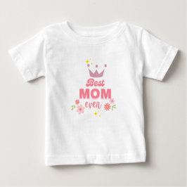 Toddler TシャツMommyの最大のファン： "最高のママ ベビーTシャツ