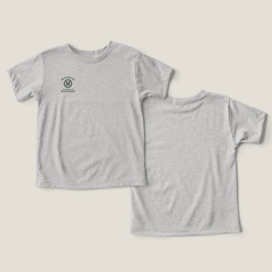 Toddler T-Shirt (デザイン正面&裏面)